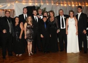 Rizzo family, just after Dave Rizzo received his award The Rizzo family