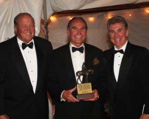 Hipwood receiving the award Julian Hipwood