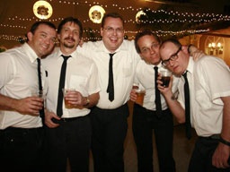 the-funkabilly-playboys-with-mike-hawn-in-the-middle-perform-at-a-wedding-in-coral-gables The Funkabilly Playboys with Mike Hawn (middle) perform at a wedding in Coral Gables