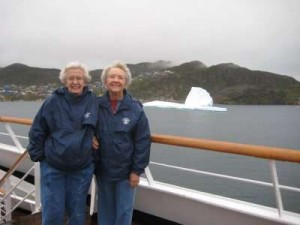 shirleyjackie-greenlandadventure Shirley and her traveling companion Jackie