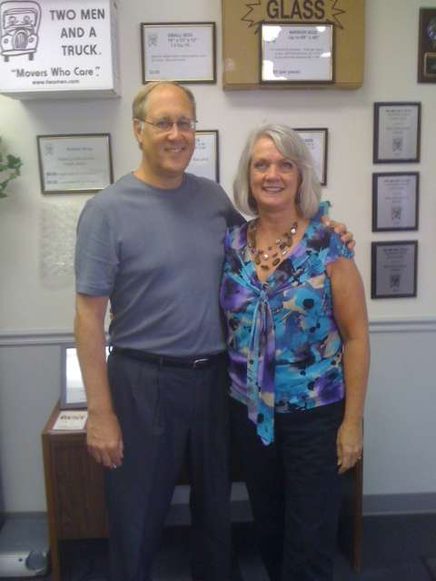 joel-janelle-06-11 Joel and Janelle Dowley of TWO MEN AND A TRUCK, the Palms West Chamber Business of the Year