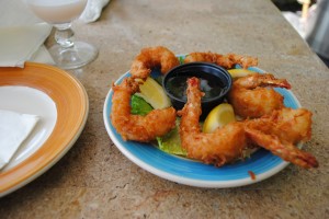 coconut shrimp Perfectly fried Coconut Shrimp at Guananbanas; the ideal appetizer for Ladies who Lunch.