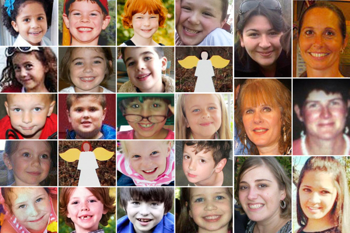 nf-sandy-hook-victims-1217 Photo collage by Time Magazine. http://newsfeed.time.com/2012/12/16/remembering-the-victims-of-the-sandy-hook-elementary-school-shooting/