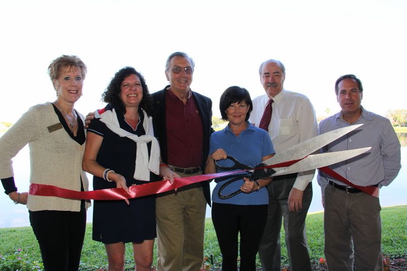 img_6195-ribboncutting Pictured L-R: Denise Carpenter, Barbara Nola, Mark "Boz" Bozicevic, Louise Smith, Dale Grimm, Carmine Marino.