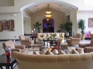 Wycliffe Clubhouse Lobby One of the beautiful lobbies inside the Wycliffe Clubhouse, an 80,000 square-foot facility that supports golf, tennis, dining, fitness and other activities